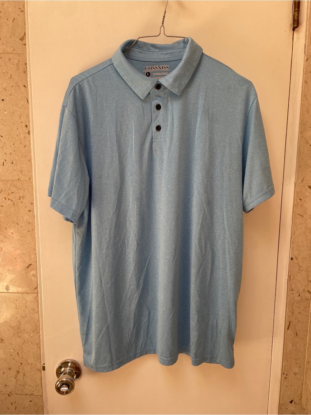 Men's Light Blue Polo Shirt NWOT